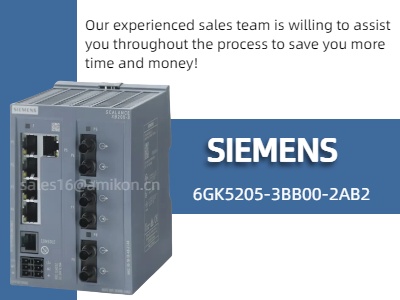  Siemens 6GK5205-3BB00-2AB2 Managed Ethernet Switch: Reliable Networking for Industrial Applications